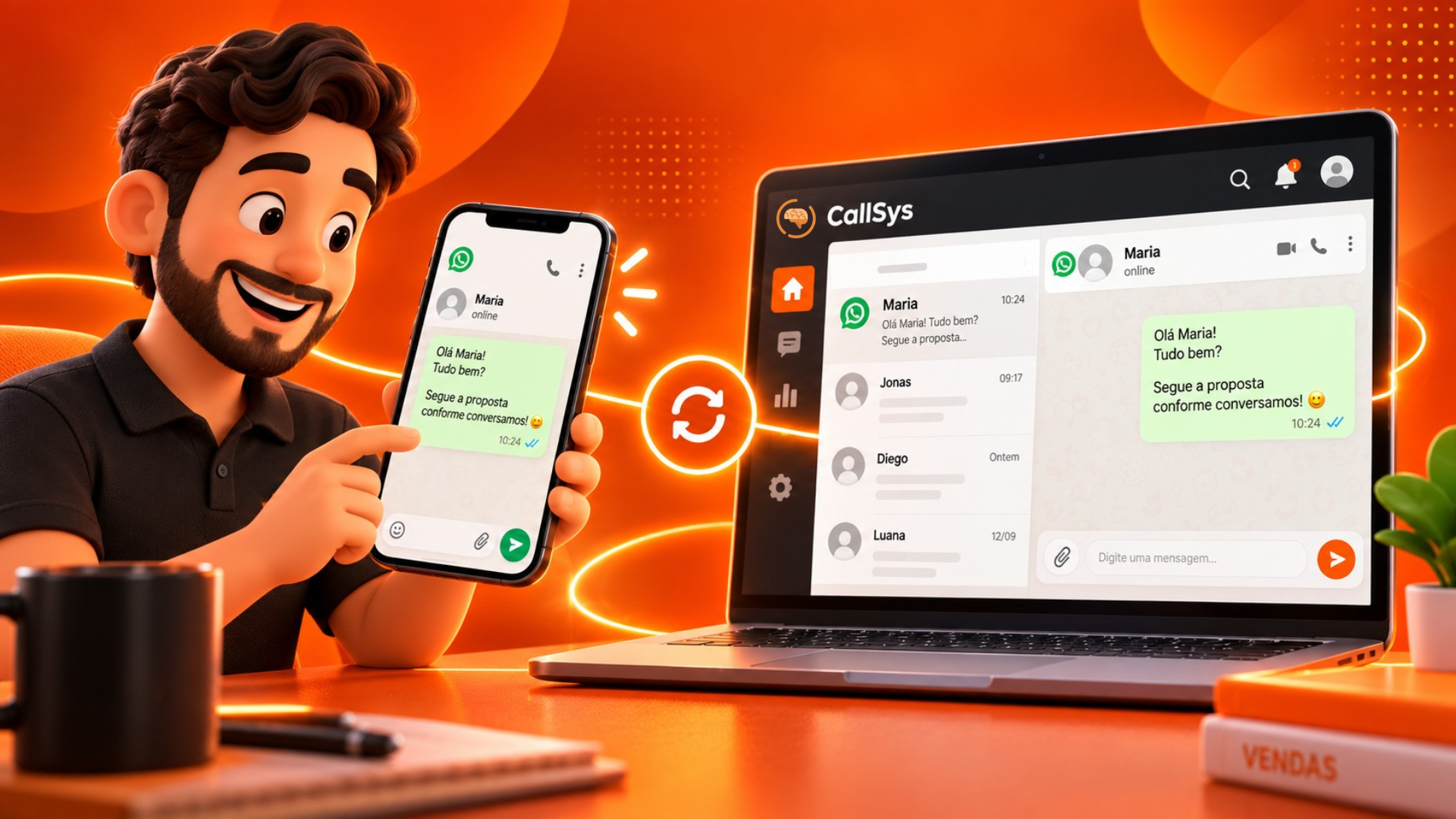 WhatsApp no celular ou API Oficial? Com o CallSys, agora você pode ter os dois
