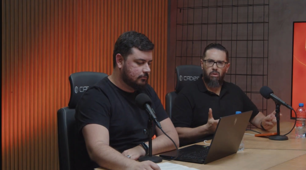 O Rodrigo fala sobre pessoas, processos e ferramenta na live, ao lado do Eduardo